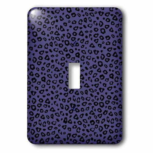 Small Leopard Spots Printed Decora Rocker Style Switch with matching Wall Plate 